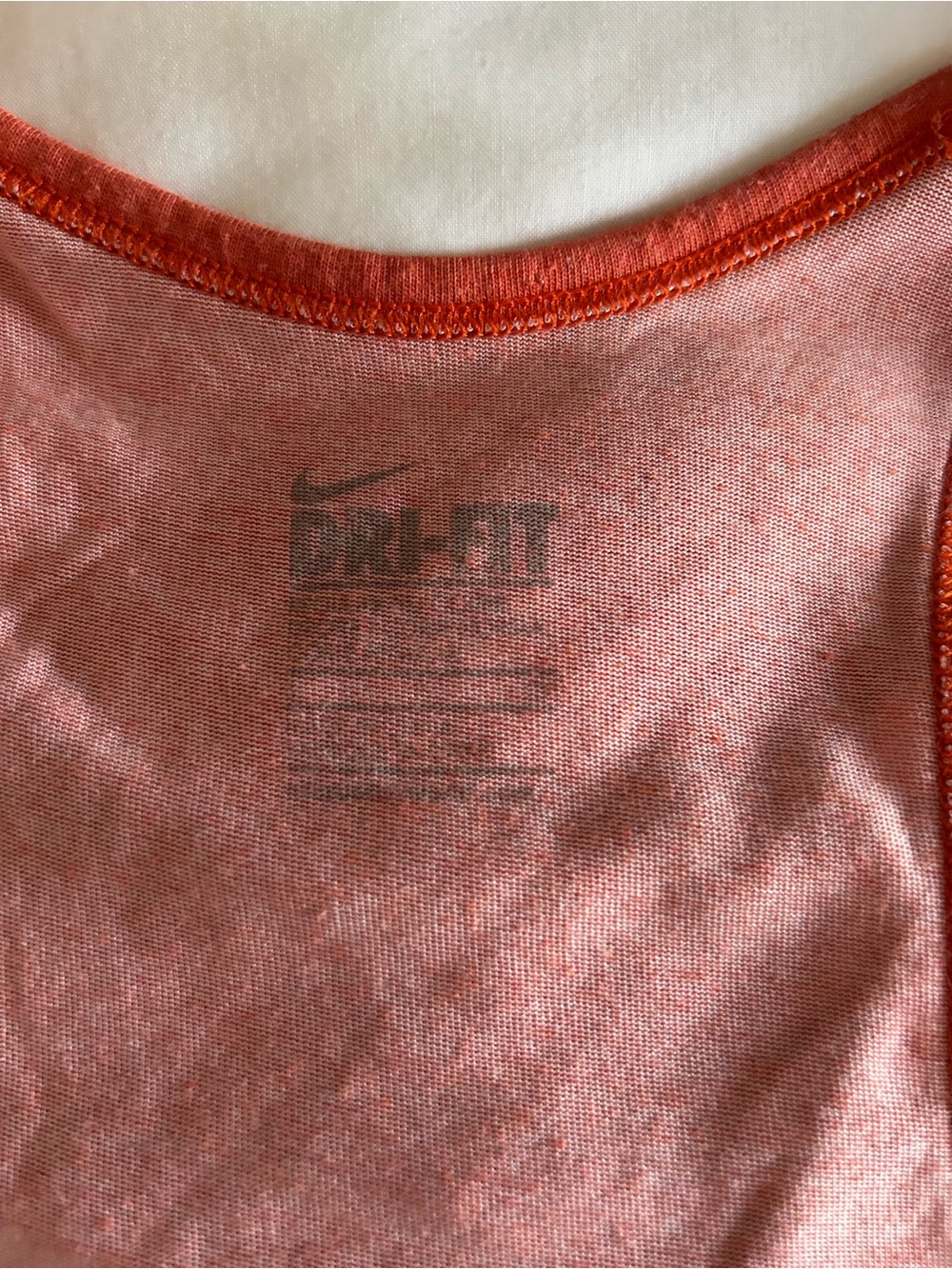 Nike Women's Rust-Orange Racerback Tank - Picture 3 of 5